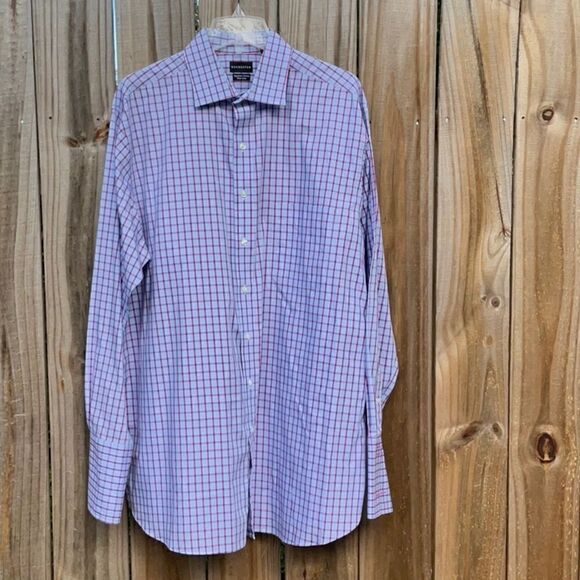 Rochester Egyptian Cotton Non-Iron Button Down Men’s Shirt, Size-17 1/2 - Picture 1 of 6